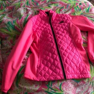 A neon pink girls jacket